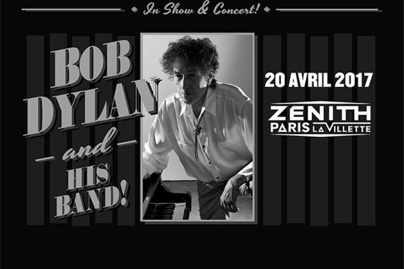 Bob Dylan and His Band en concert au Zénith de Paris en avril 2017
