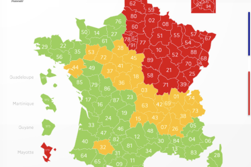 Coronavirus Carte De France Du Deconfinement Par Departement Le 2 Mai Sortiraparis Com