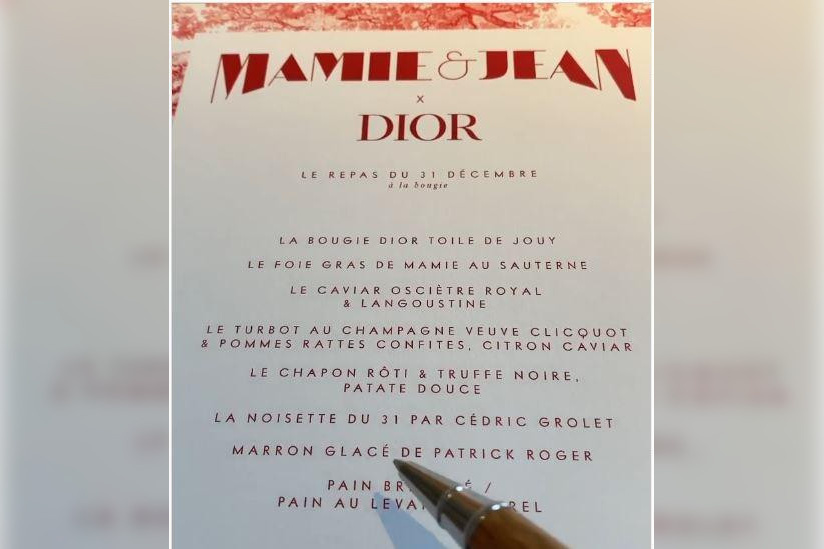 Menu Du Reveillon Du Nouvel An 21 Par Jean Imbert Cedric Grolet Et La Maison Dior Sortiraparis Com