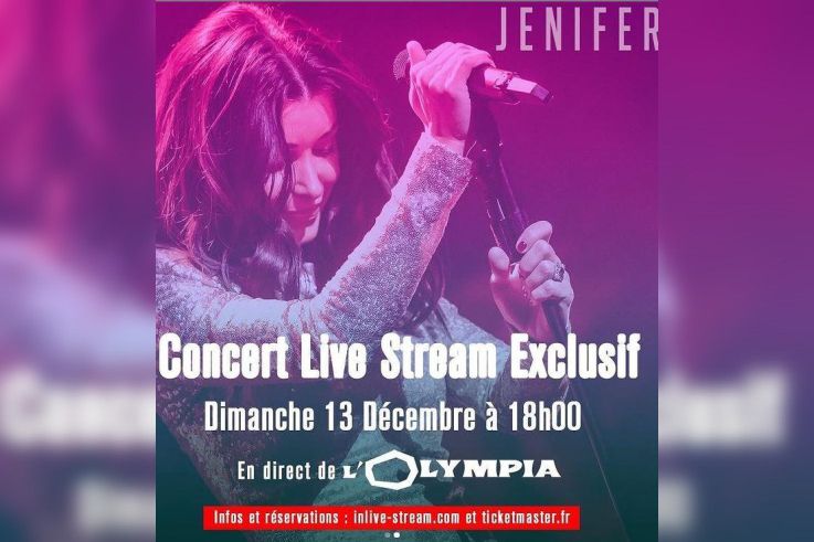 Jenifer Annonce Un Concert A Suivre En Live Streaming Depuis L Olympia Infos Et Billetterie Sortiraparis Com