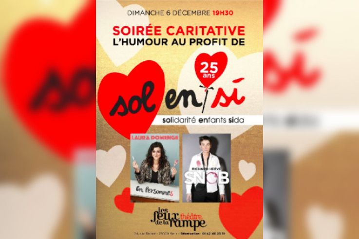 Soiree Humour Au Profit De Solidarite Enfants Sida Au Theatre Des Feux De La Rampe Sortiraparis Com