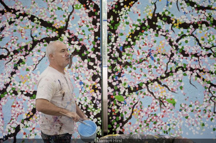 Cherry Blossoms, the Damien Hirst exhibition at the