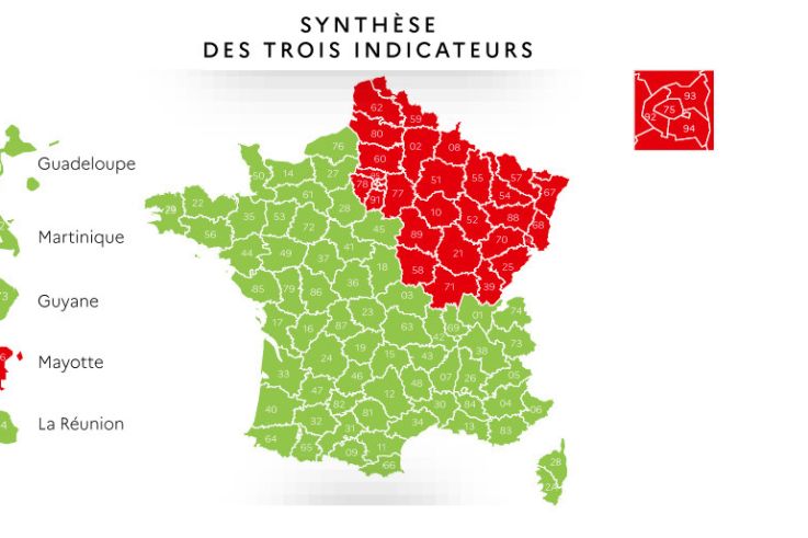 Coronavirus : Carte de France du déconfinement par ...