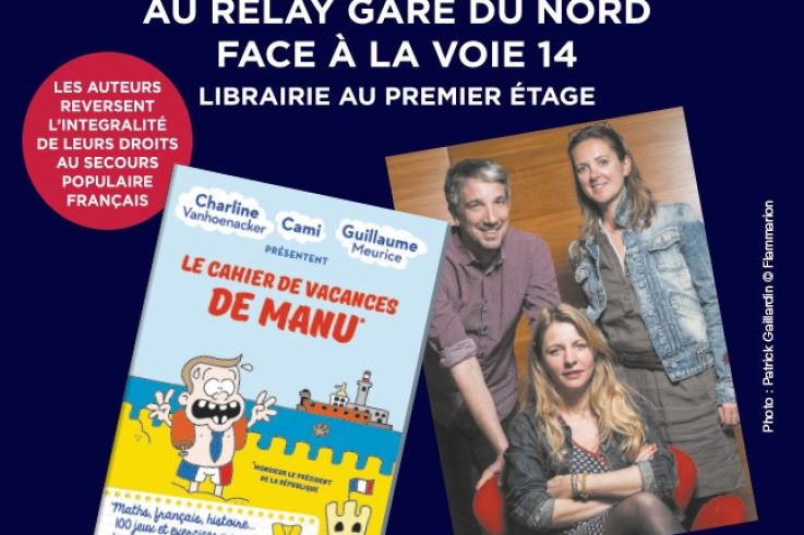 Guillaume Meurice Et Charline Vanhoenacker En Dedicace A La Gare Du Nord Sortiraparis Com