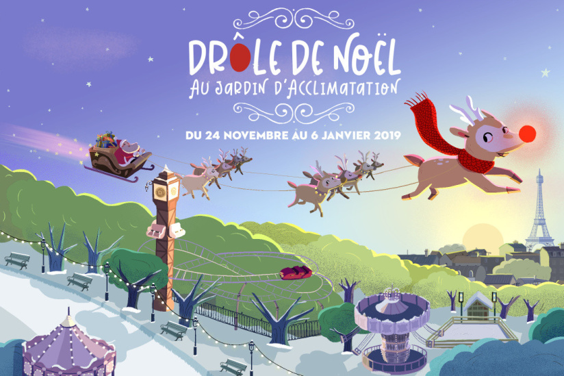 Un drôle de Noël 2018 : animations et patinoire au Jardin d