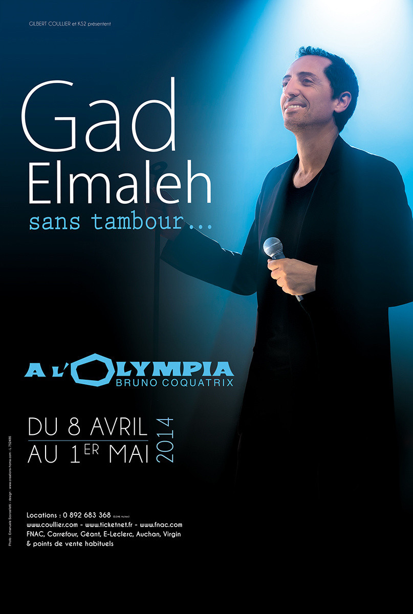 Gad Elmaleh et son spectacle "Sans Tambour" à l'Olympia