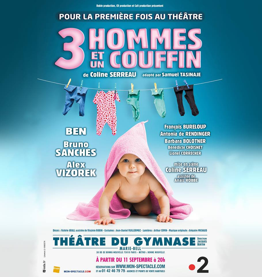 Trois Hommes Et Un Couffin Au Theatre Du Gymnase Notre Critique Sortiraparis Com