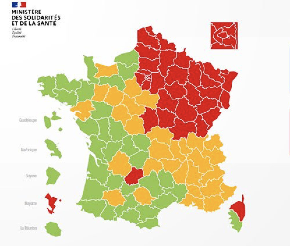 Coronavirus Carte De France Du Deconfinement Par Departement Le 30 Avril Sortiraparis Com