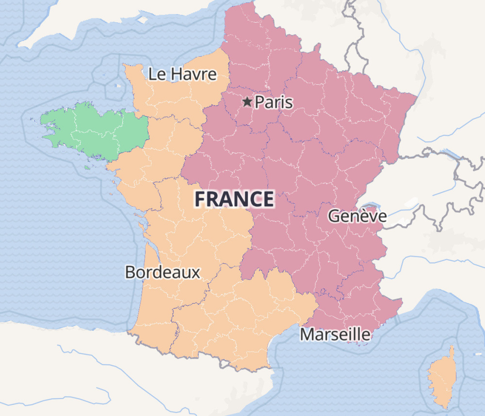 Map of France Coronavirus: departments under curfew at 6 p.m. and saturation of hospitals by region