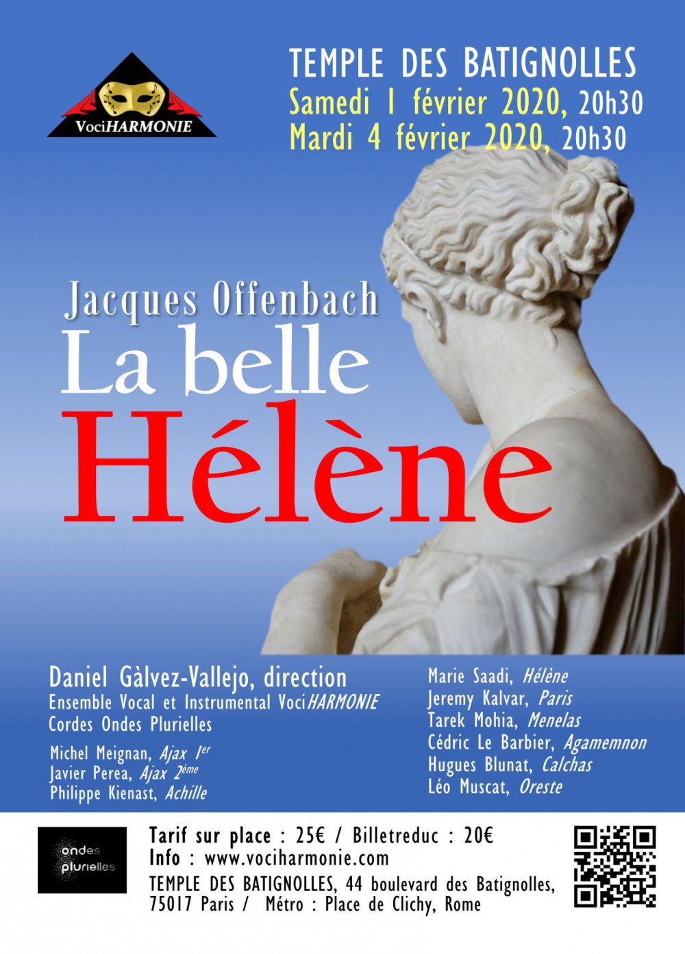 La Belle Helene De Jacques Offenbach Au Temple Des Batignolles 