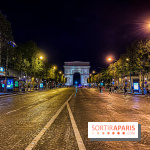 Visual Paris Arc de Triomphe Champs Elysées at night