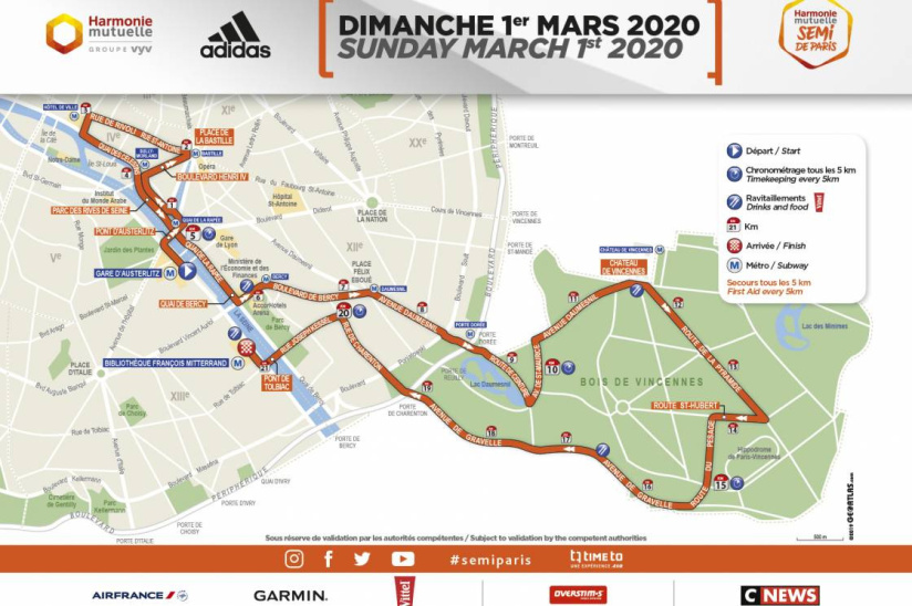 Paris Half-Marathon 2020 postponed to September 2020 - Sortiraparis.com