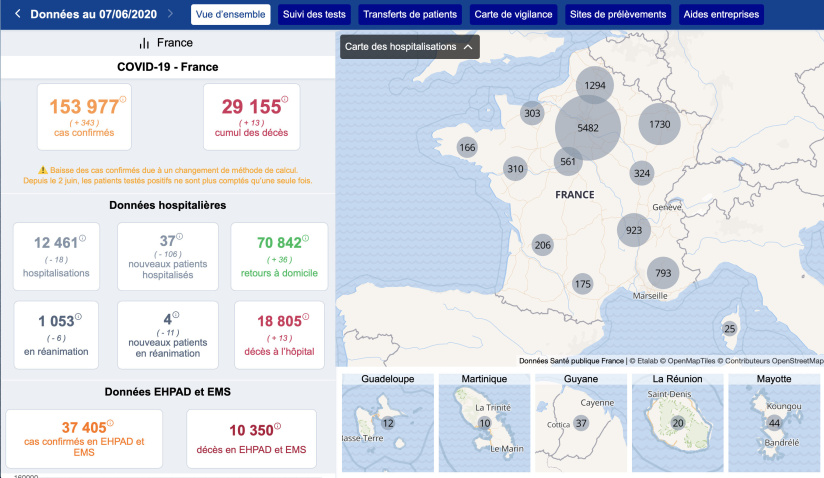 Coronavirus: New deconfinement map by department in France ...