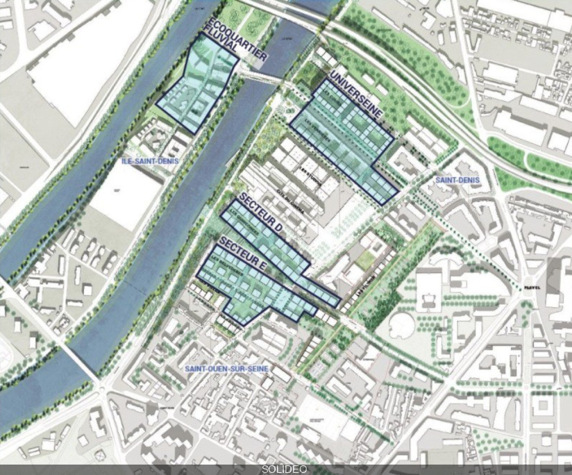 Le futur village olympique de Paris 2024 en pilotis sur la Seine