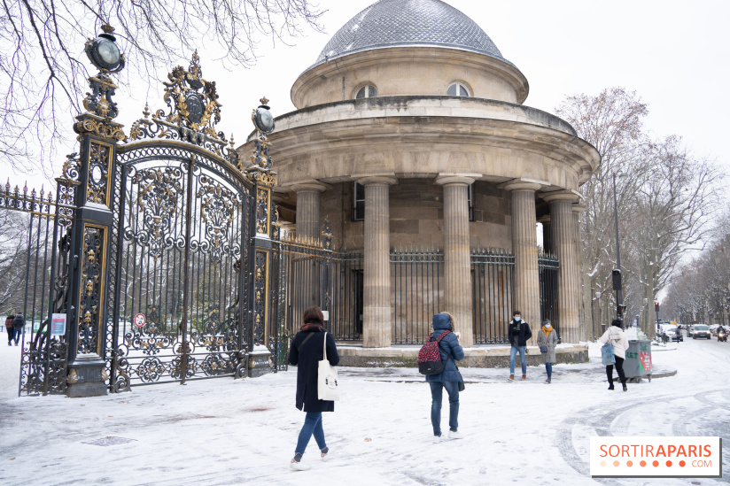 Snow in Paris this February 10, 2021