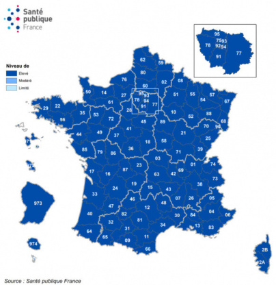 Map of France Covid on November 18: the occupancy rate of intensive care beds by region