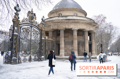 Snow in Paris this February 10, 2021