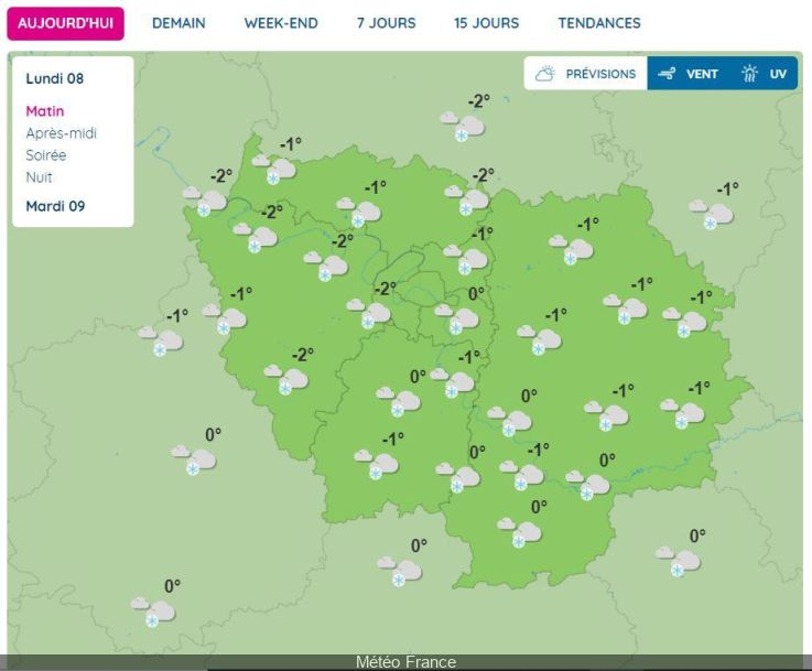 Weather Forecast Is Snow Back In Paris And Ile De France At The Start Of The Week Today24 News English