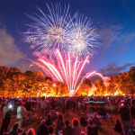 Fireworks display on July 14, 2018 in Saint-Denis (93)