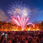 Fireworks display on July 14, 2018 in Saint-Denis (93)