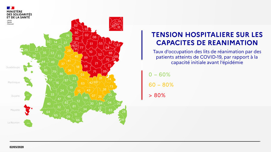 Coronavirus Carte De France Du Deconfinement Par Departement Le 2 Mai 2020 Sortiraparis Com