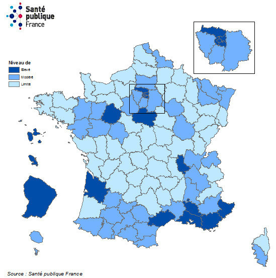 Carte De France Covid La Liste Des Departements En Situation De Vulnerabilite Sortiraparis Com